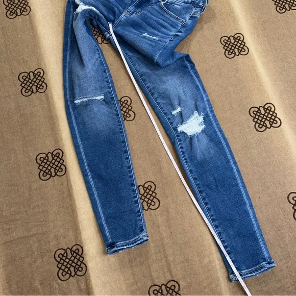 American Eagle NWT! Next Level Stretch Blue Wash Hi-Rise Jegging Jeans Size 00 - Picture 15 of 15